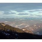 view to Fagaras Mountains