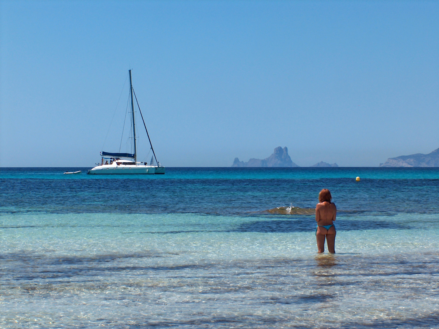 View to Ibiza from Formentera