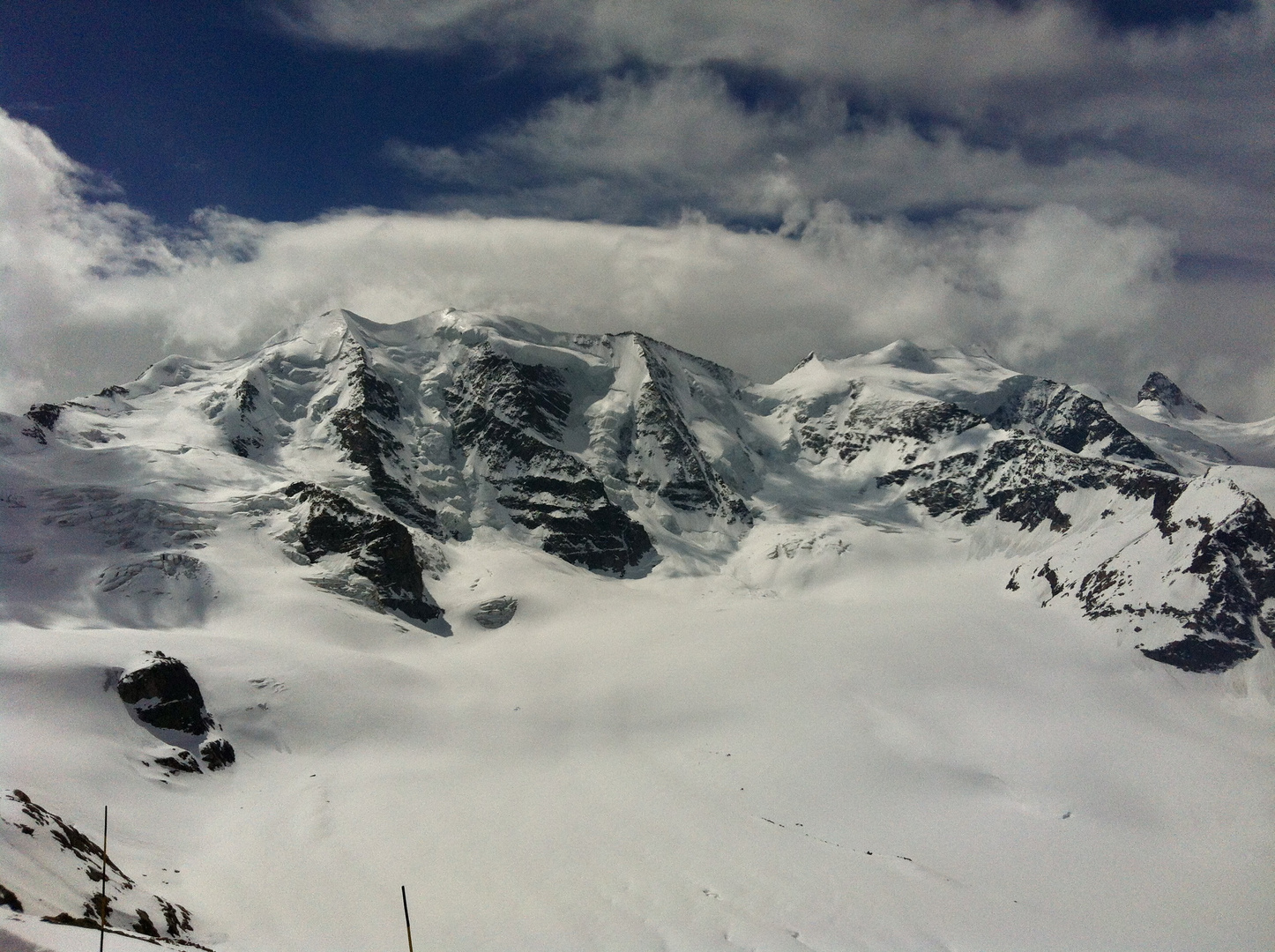 View to Piz Bernina, Swiss Alps