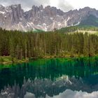 View to Schlern from Lago die Carezza