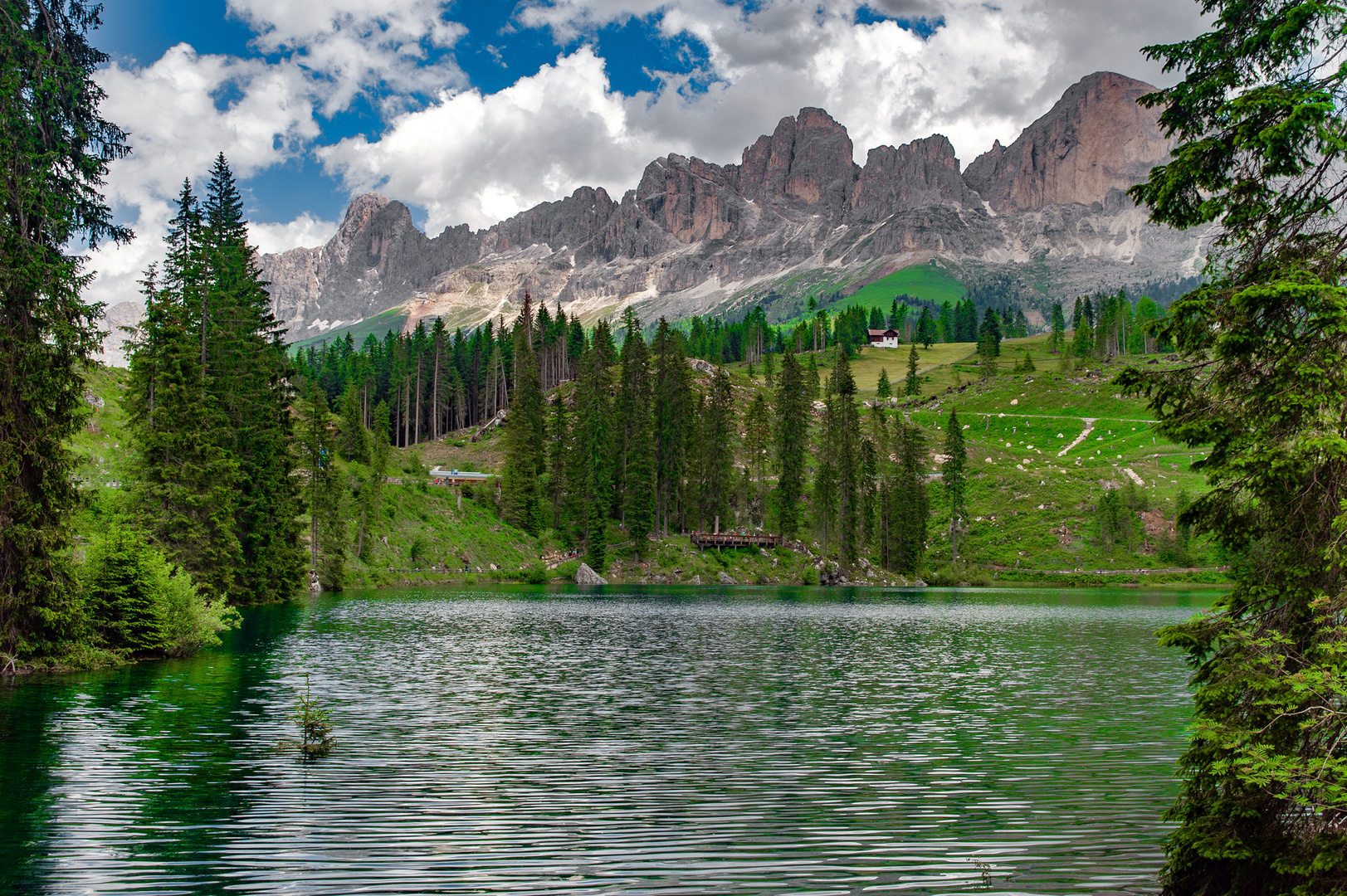 View to Schlern-Rosengarten group