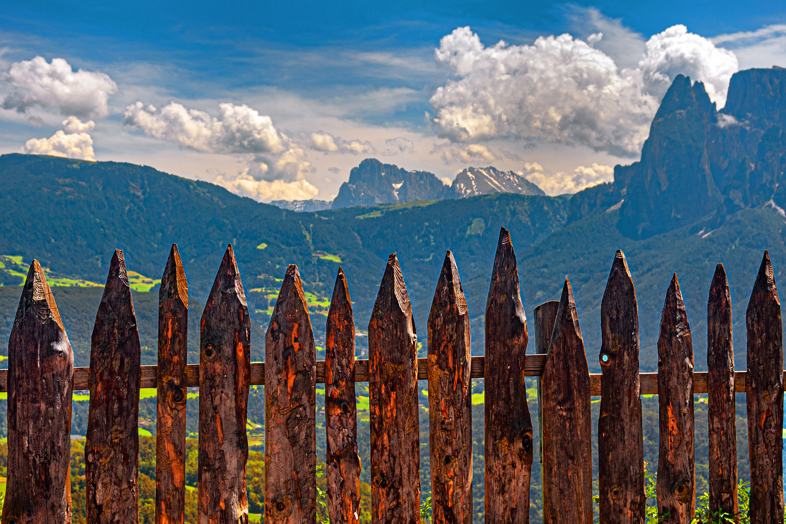 View to the Dolomits Alps