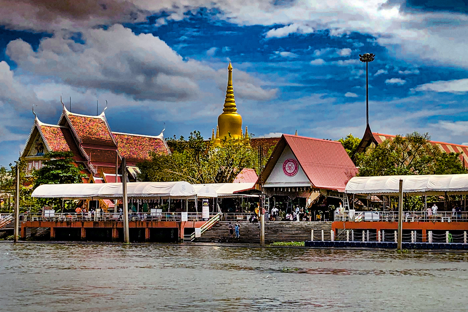 View to Wat Rai Khing