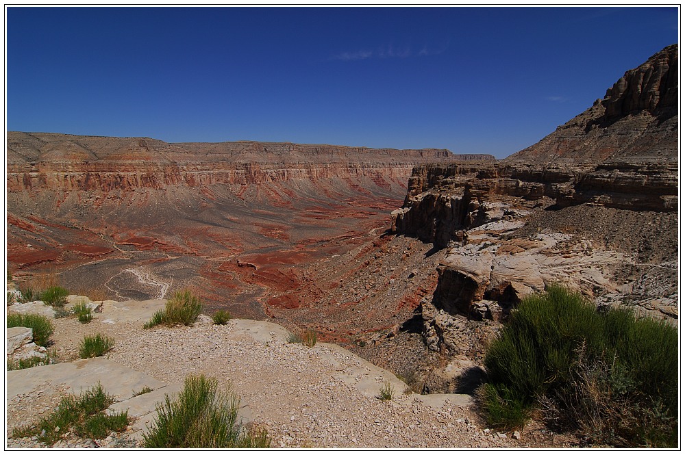 View vom Hualapai Hilltop in den Havasu - Canyon