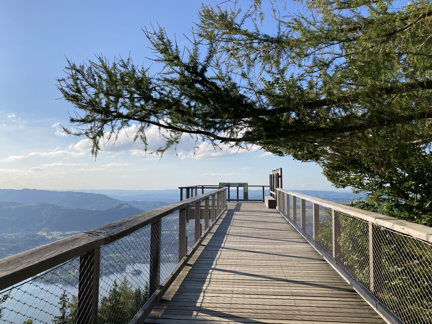 Viewing platform above Gmunden, Austria 