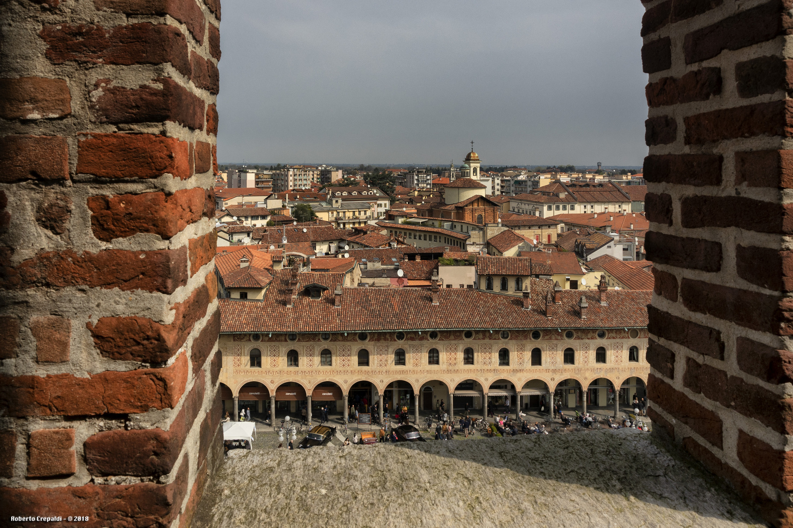 Vigevano dalla torre del Bramante