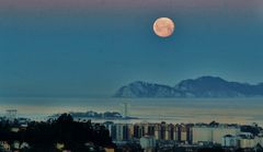 Vigo , luna llena