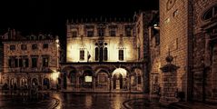 VII 15 Uhr in der Altstadt von Dubrovnik, Kroatien 
