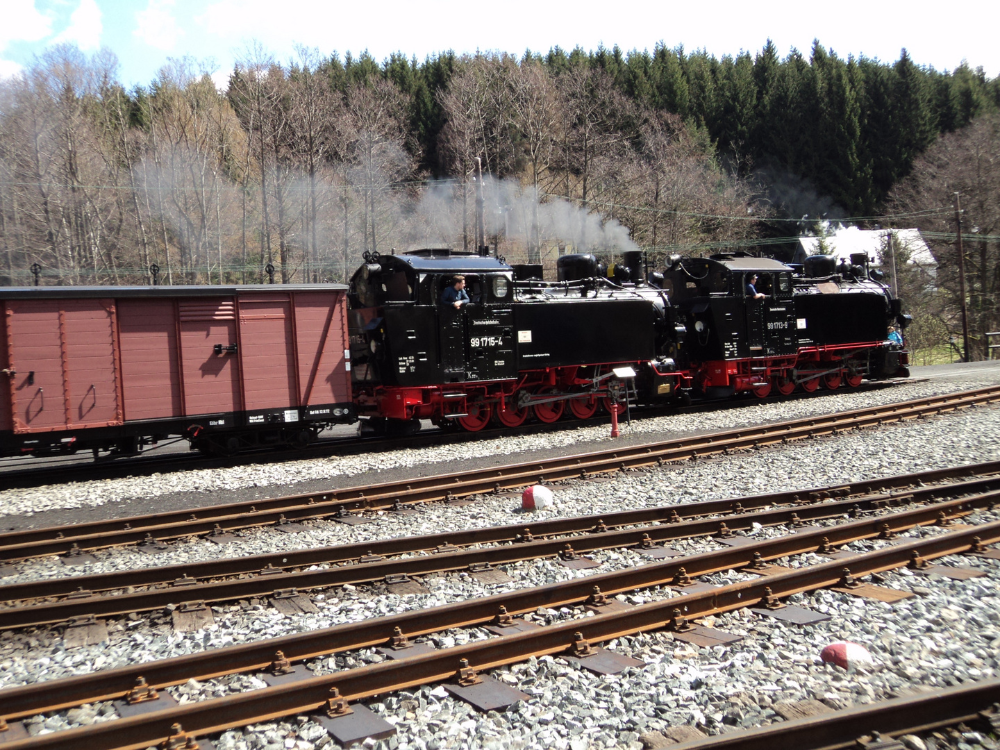 VIK im Doppelpack auf der Preßnitztalbahn