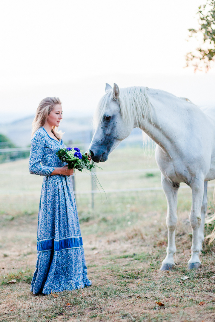 Viktoria und Pferd