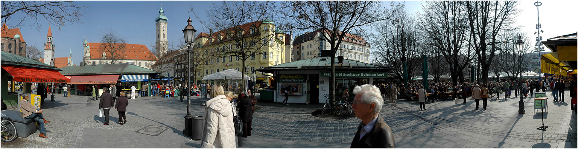 Viktualienmarkt in München ...