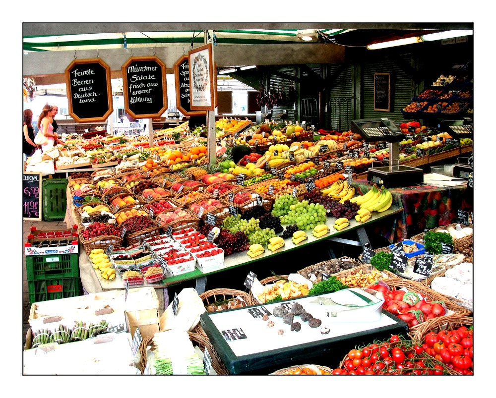 Viktualienmarkt München von Bernhard Ruf