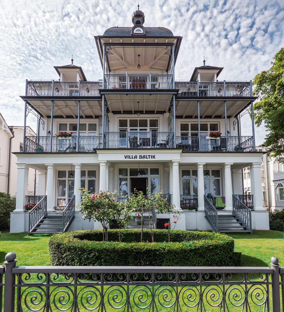 Villa Baltik, Bäderarchitektur in Binz auf Rügen 