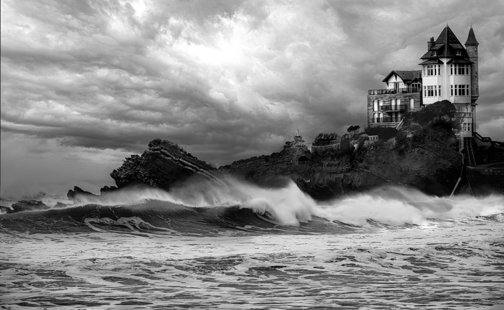 Villa Belza belza et rocher de la Vierge Biarritz 