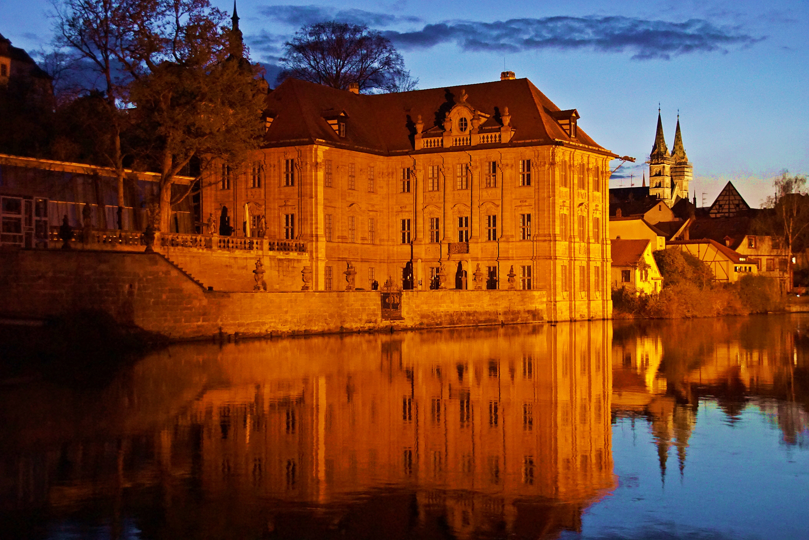 Villa Concordia Bamberg Foto & Bild architektur, world, nacht
