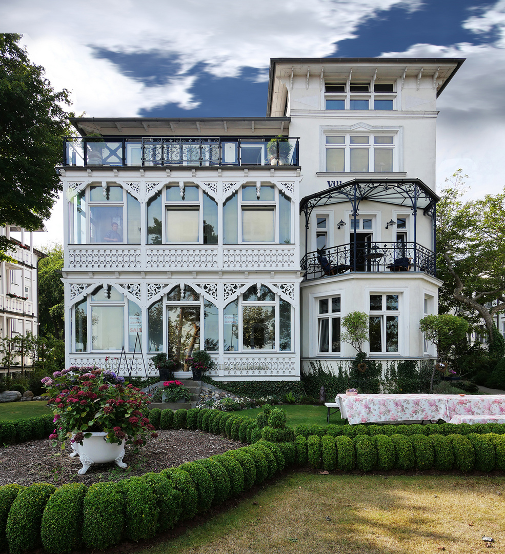 Villa Haiderose, Bäderarchitektur in Binz auf Rügen 