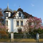 Villa im Frühling