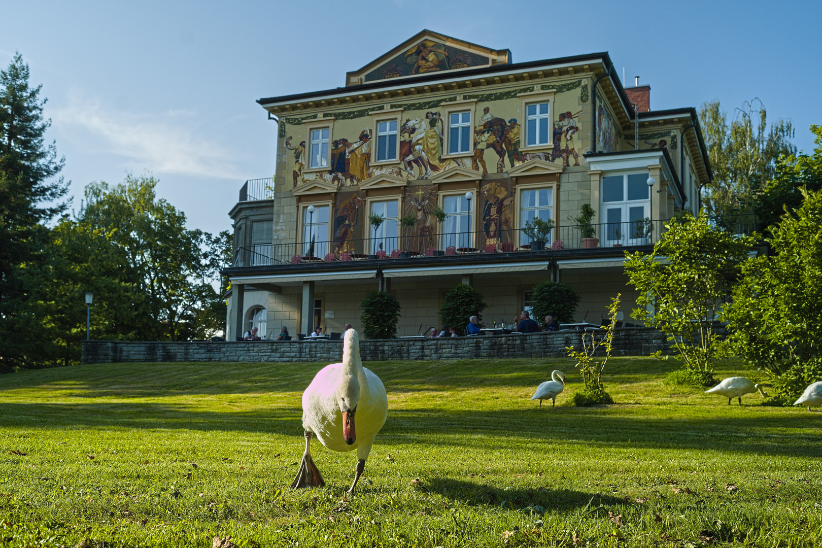 Villa Prym mit Besuch