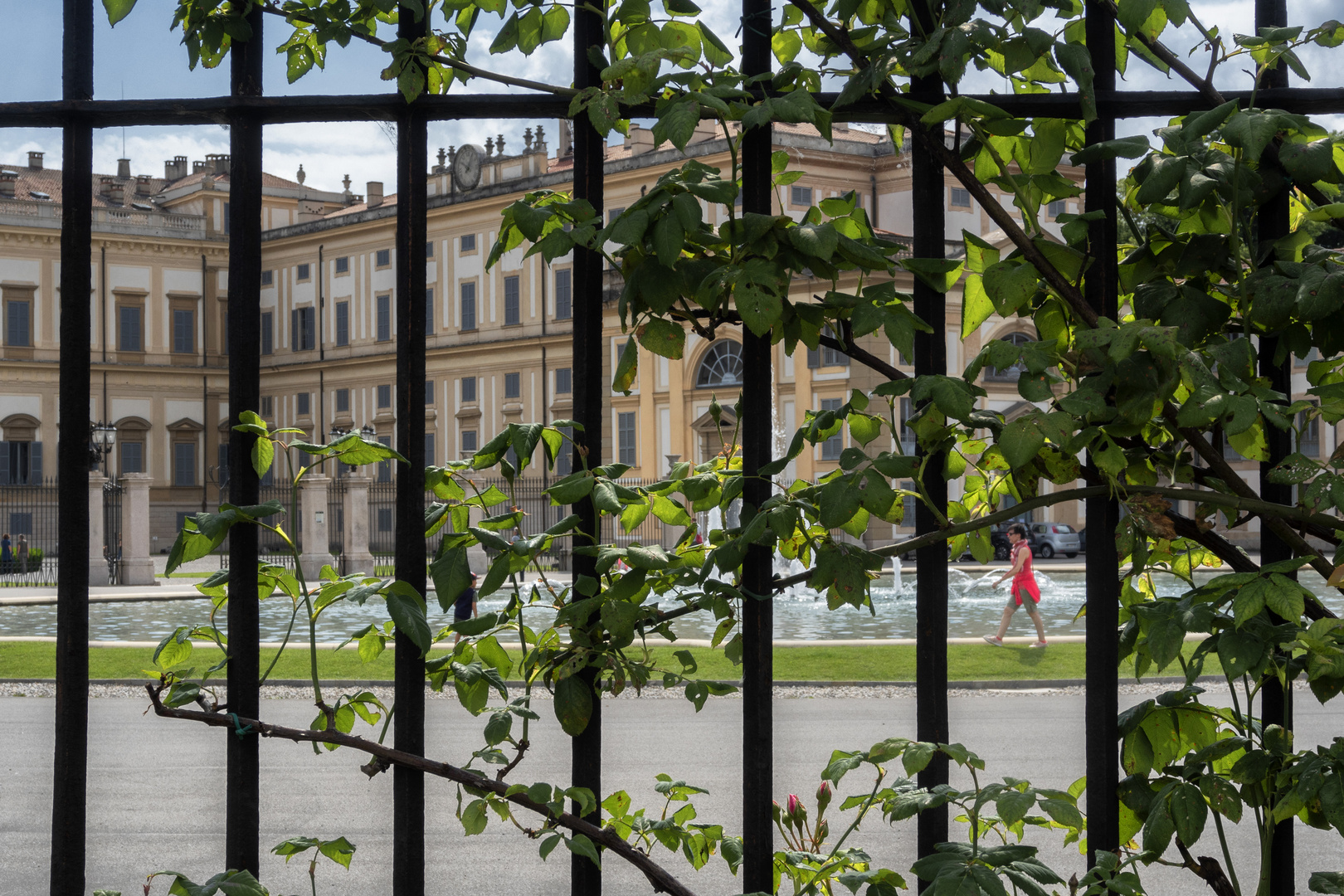 Villa Reale di Monza, vista dal roseto