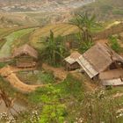 Village dans la région de sapa