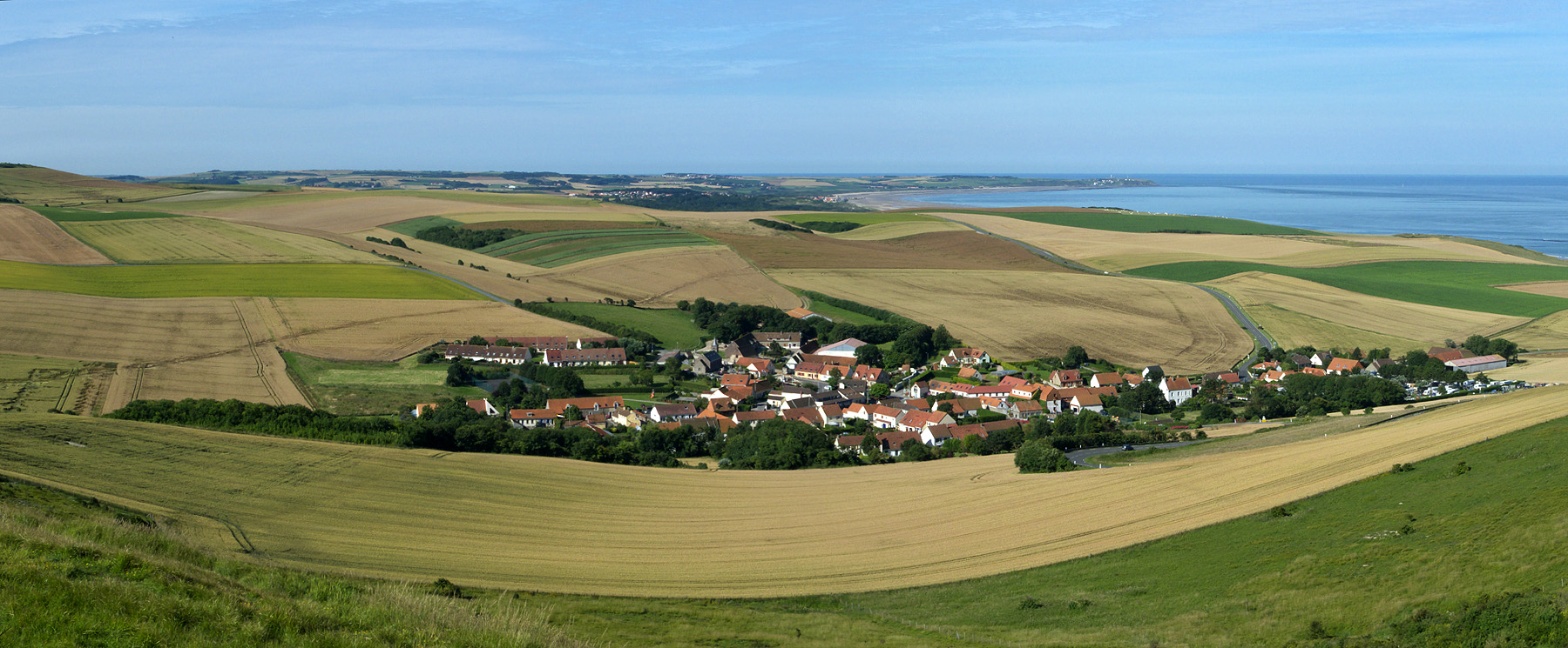 Village d'Escalles et le cap Gris-Nez