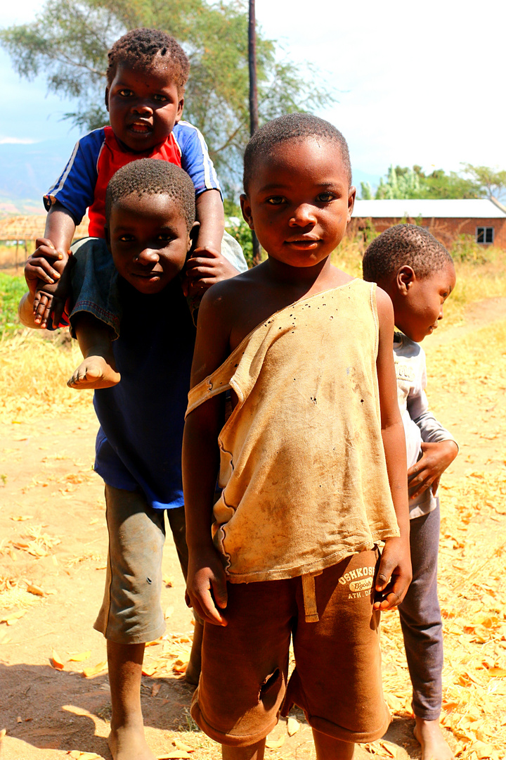 Village Kids am Lake Malawi