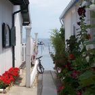 Village ostréicole sur la Presqu'ile du Cap-Ferret (Gironde)