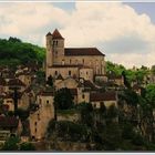 Village perché ( Saint-Cirq lapopie (lot) )