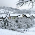 Village sous la neige