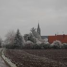 Village sous le givre