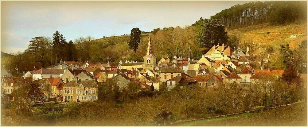 Village vigneron en Bourgogne