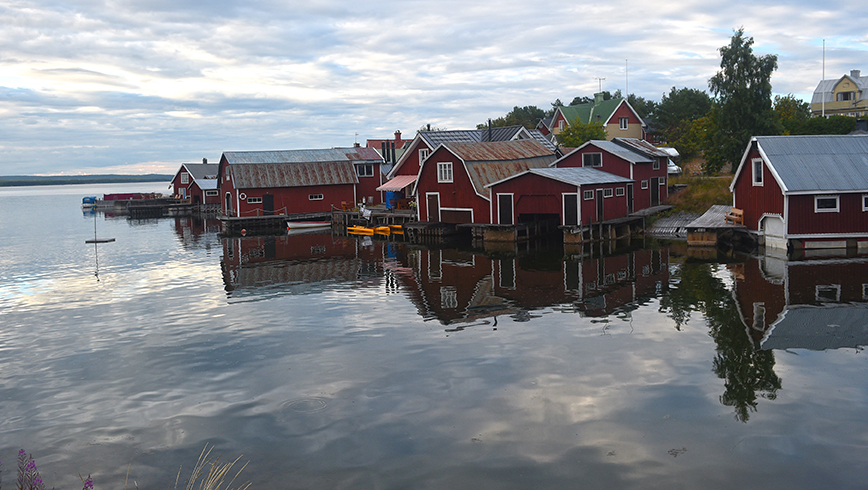 Villaggio nei pressi di Sundsvall,  Svezia Centrale