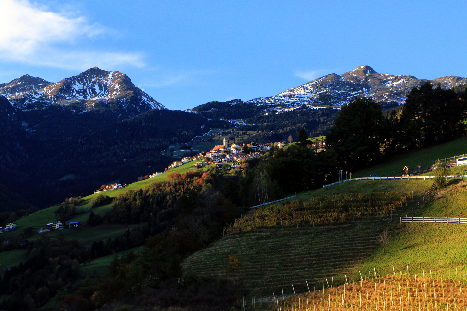 Villanders im Abendlicht