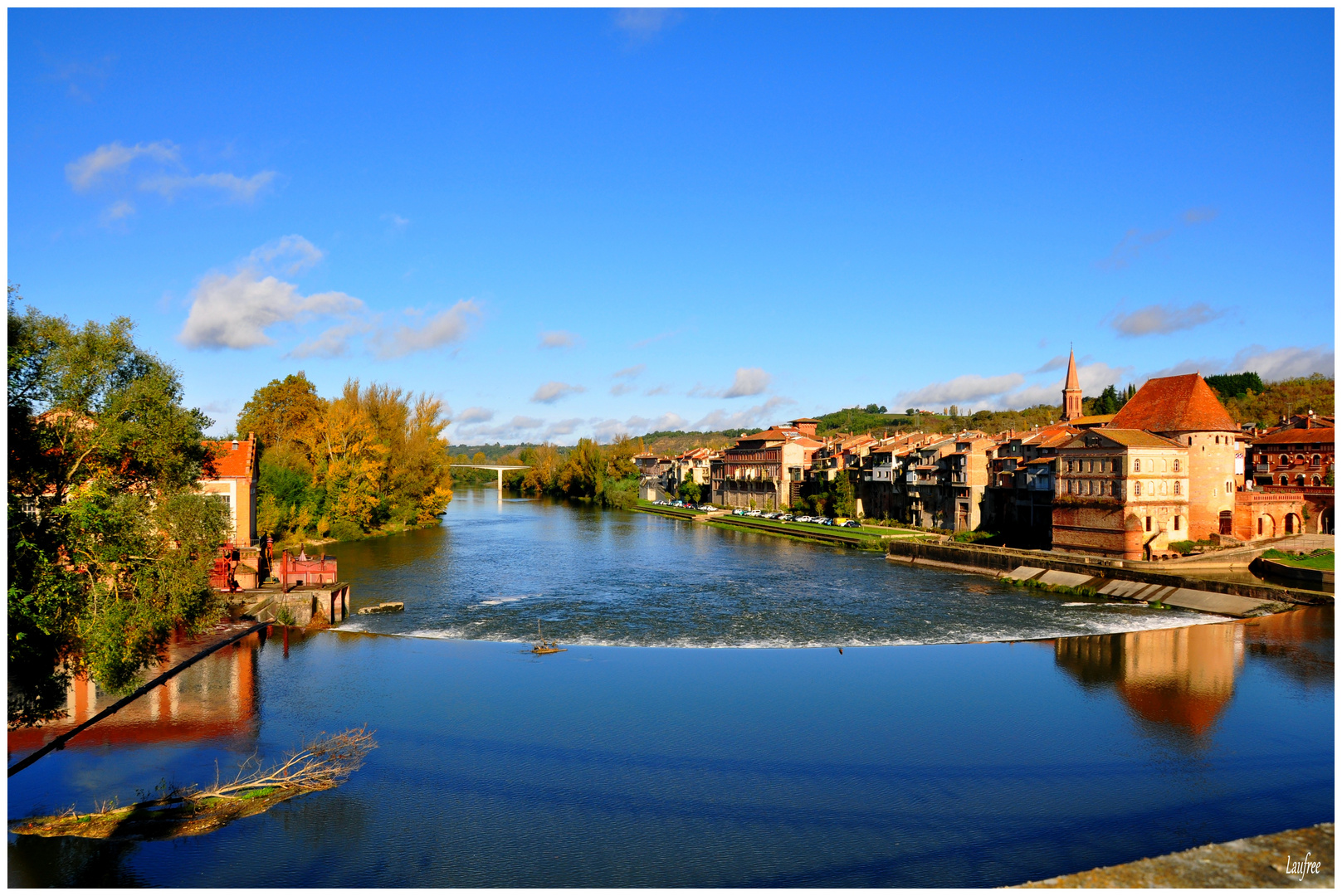 Villemur sur TArn, vue du pont