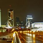 Vilnius "Business Center" bei Nacht