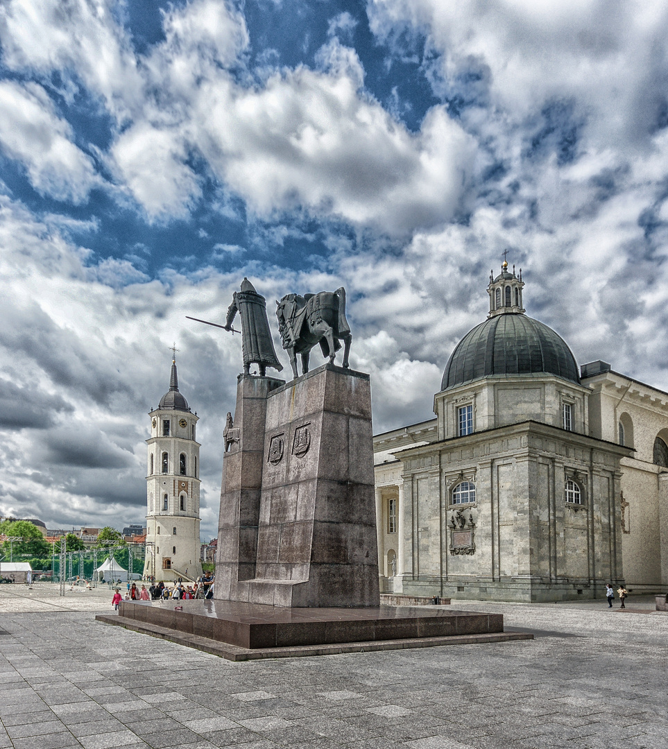 Vilnius- Gediminasdenkmal