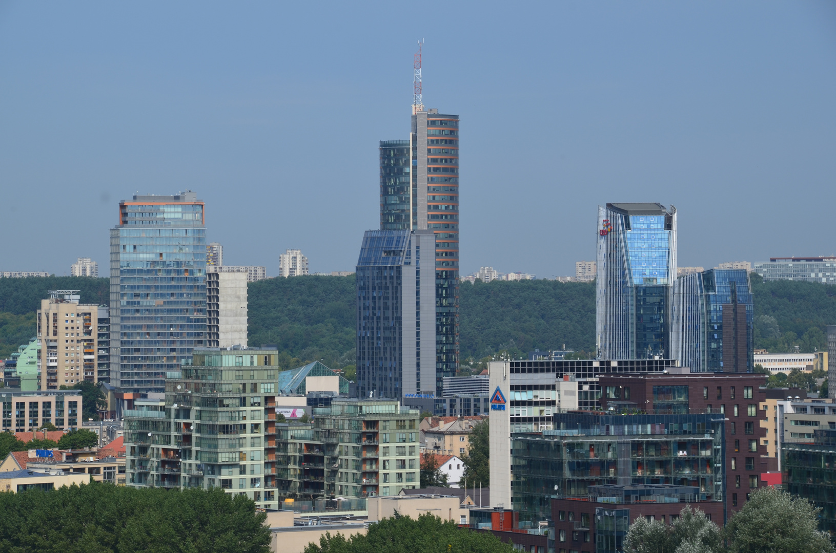 Vilnius moderne Skyline (August 2013) Foto & Bild europe, baltic