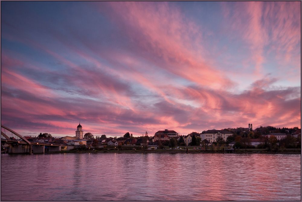 Vilshofen an der Donau. Foto & Bild sonnenuntergänge, himmel