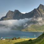 Vindstad . Fjord de Reine . Lofoten . NORWAY .