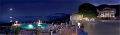 Vineyardhotelcastle Villa Antonio by night at Orebic Croatia