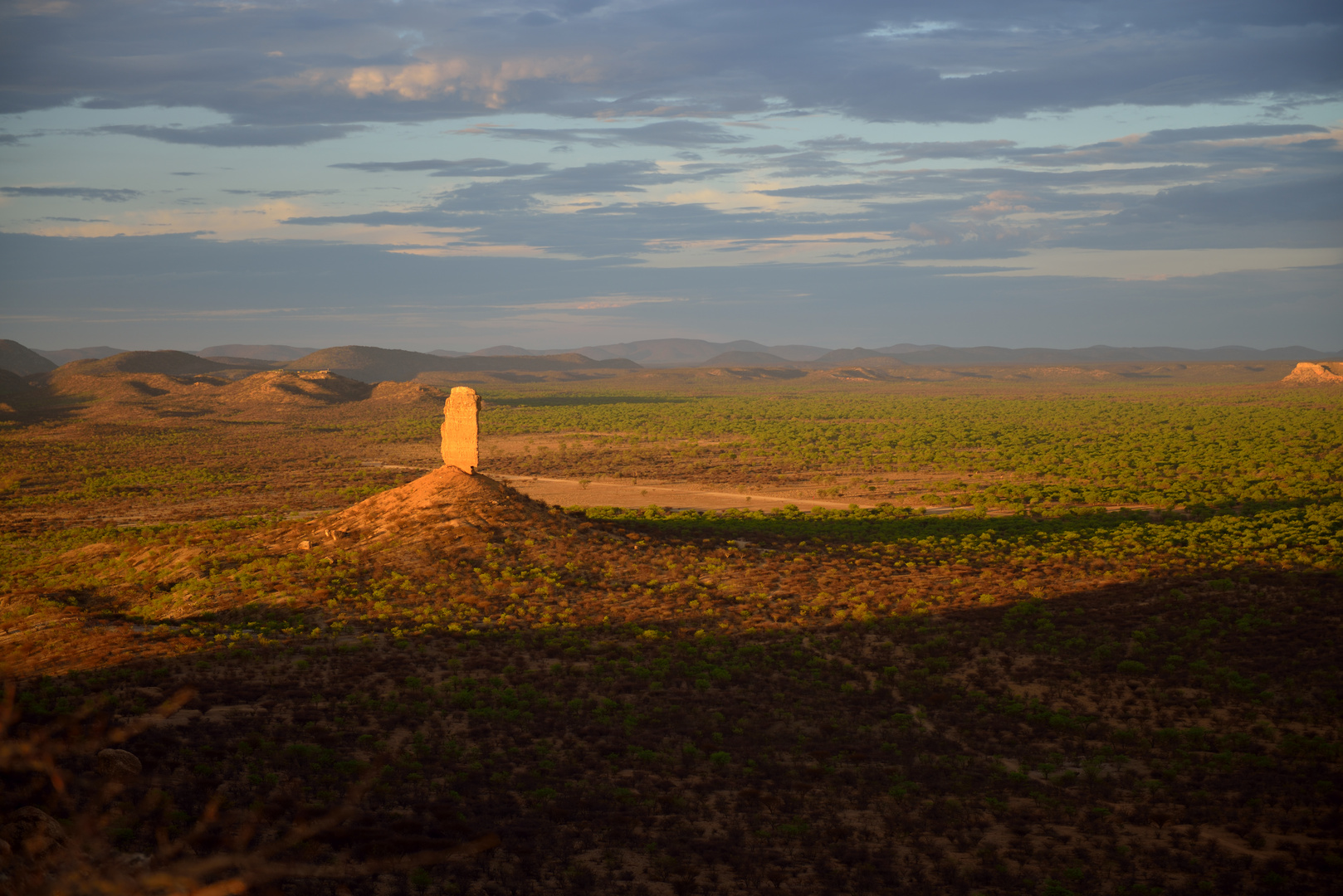 Vingerklip beim Sonnenuntergang