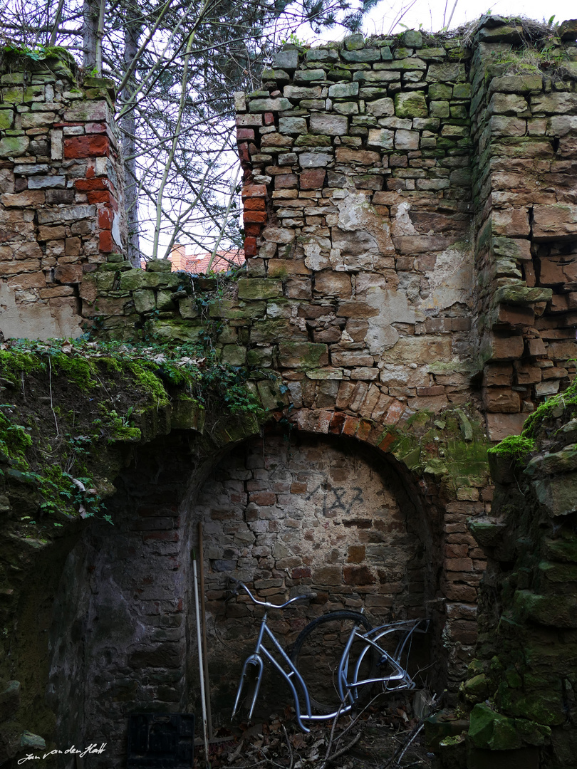 vintage Fahrradstellplatz 