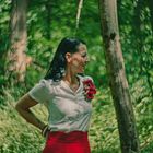 Vintage Fashion-Shooting im Wald mit "Lilian de la Fleur"