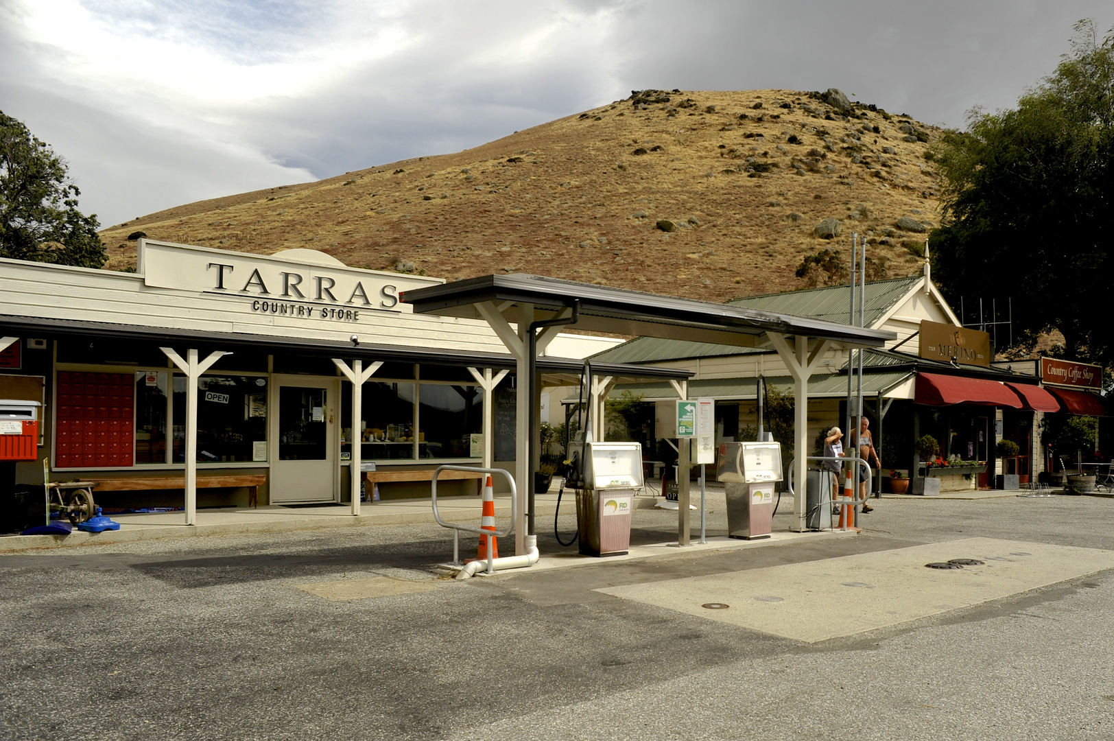 vintage gas station