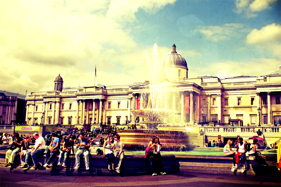 Vintage Trafalgar Square