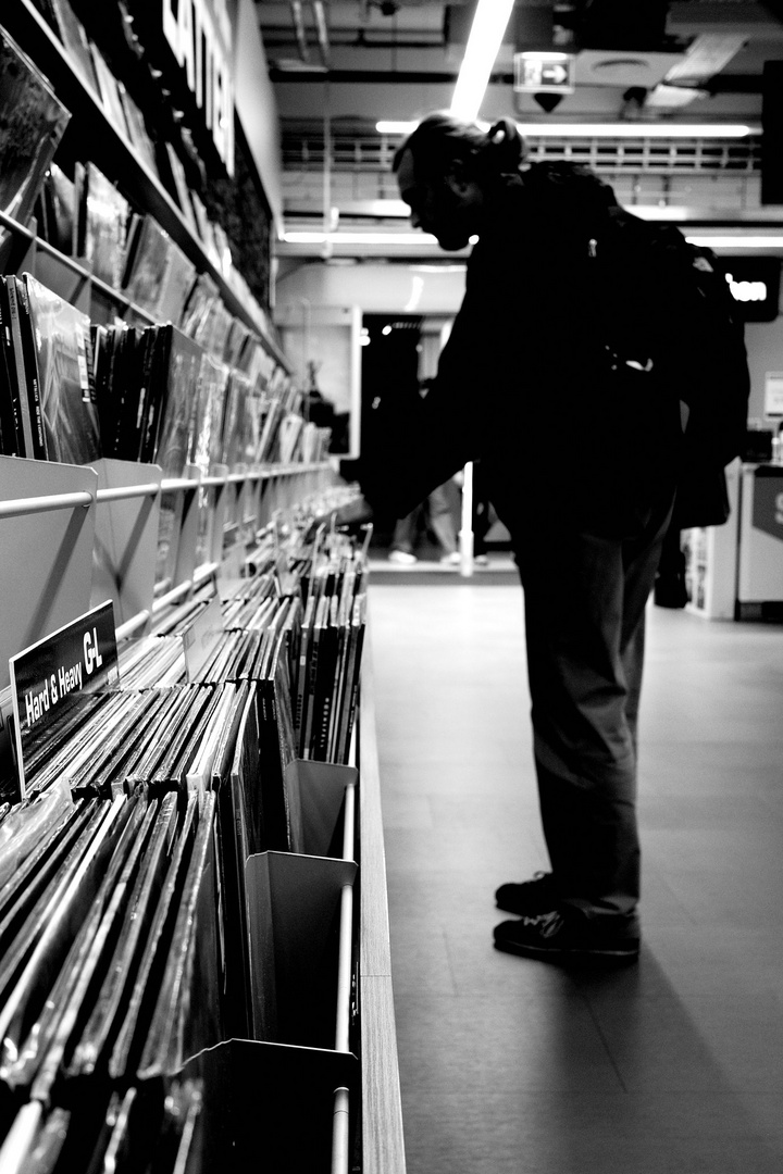 Vinyl im Schallplattenladen