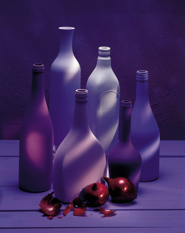 violet bottles