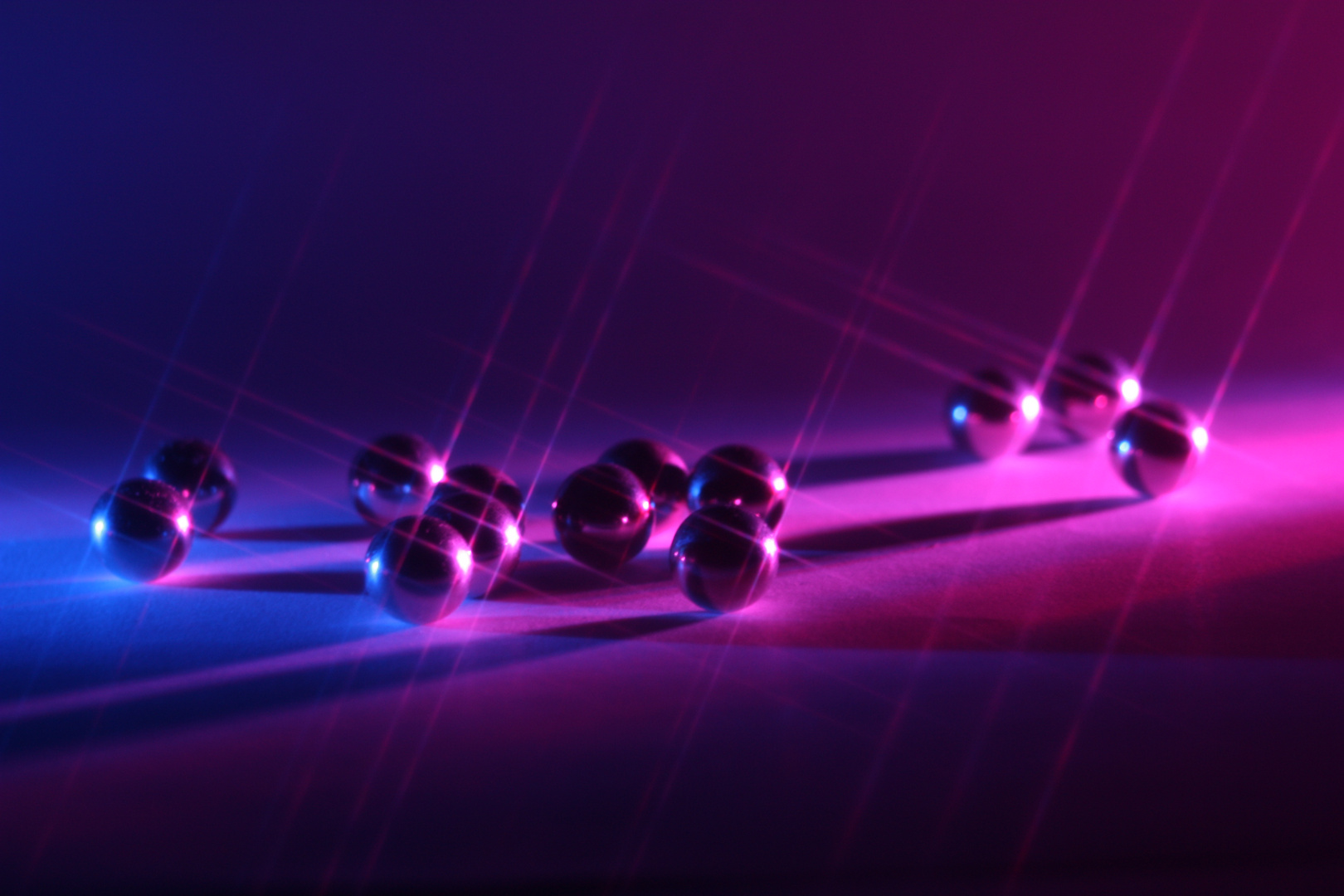 Violet spheres