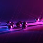 Violet spheres