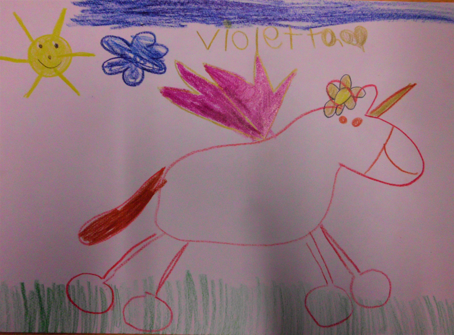 Violetta (5) und das Einhorn !...